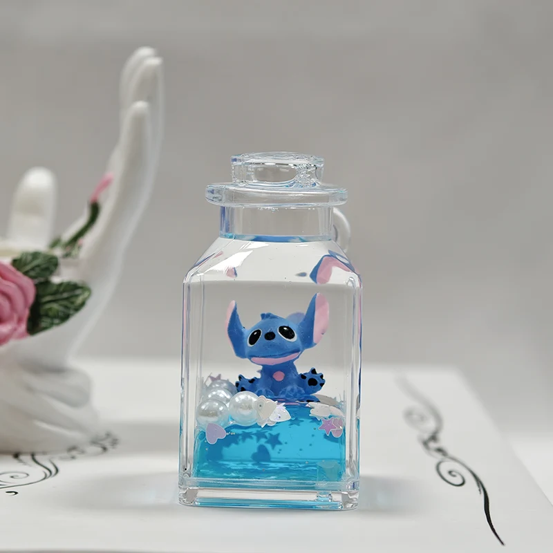 Small Square Bottle Liquid Keychain Small Square Bottle Liquid Keychain